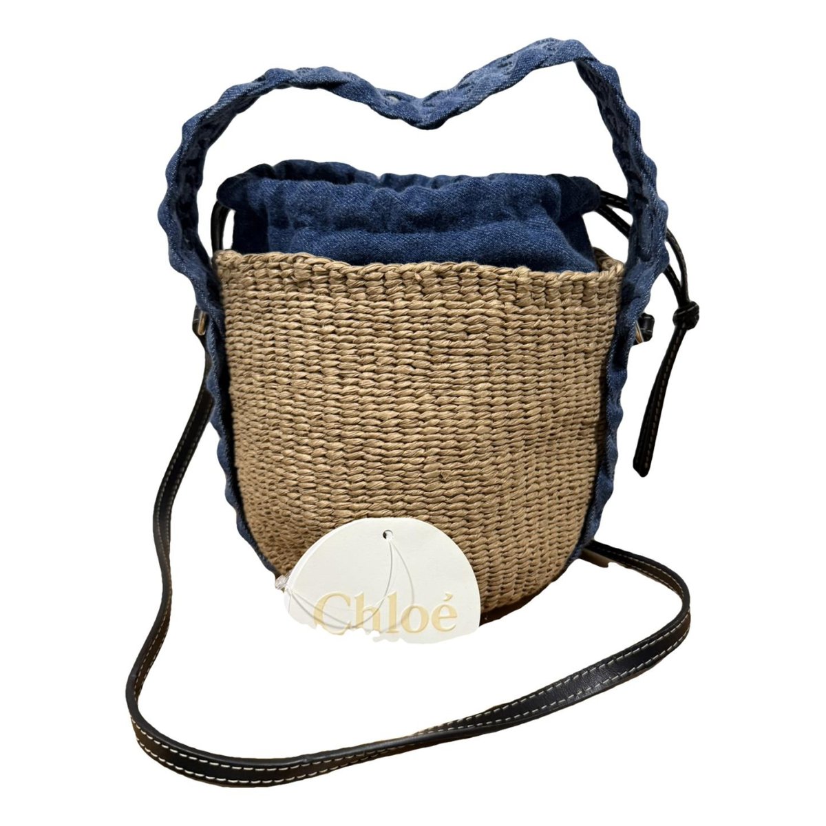 Woody Basket leather handbag