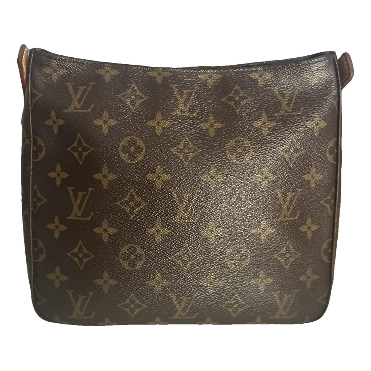 Looping leather handbag