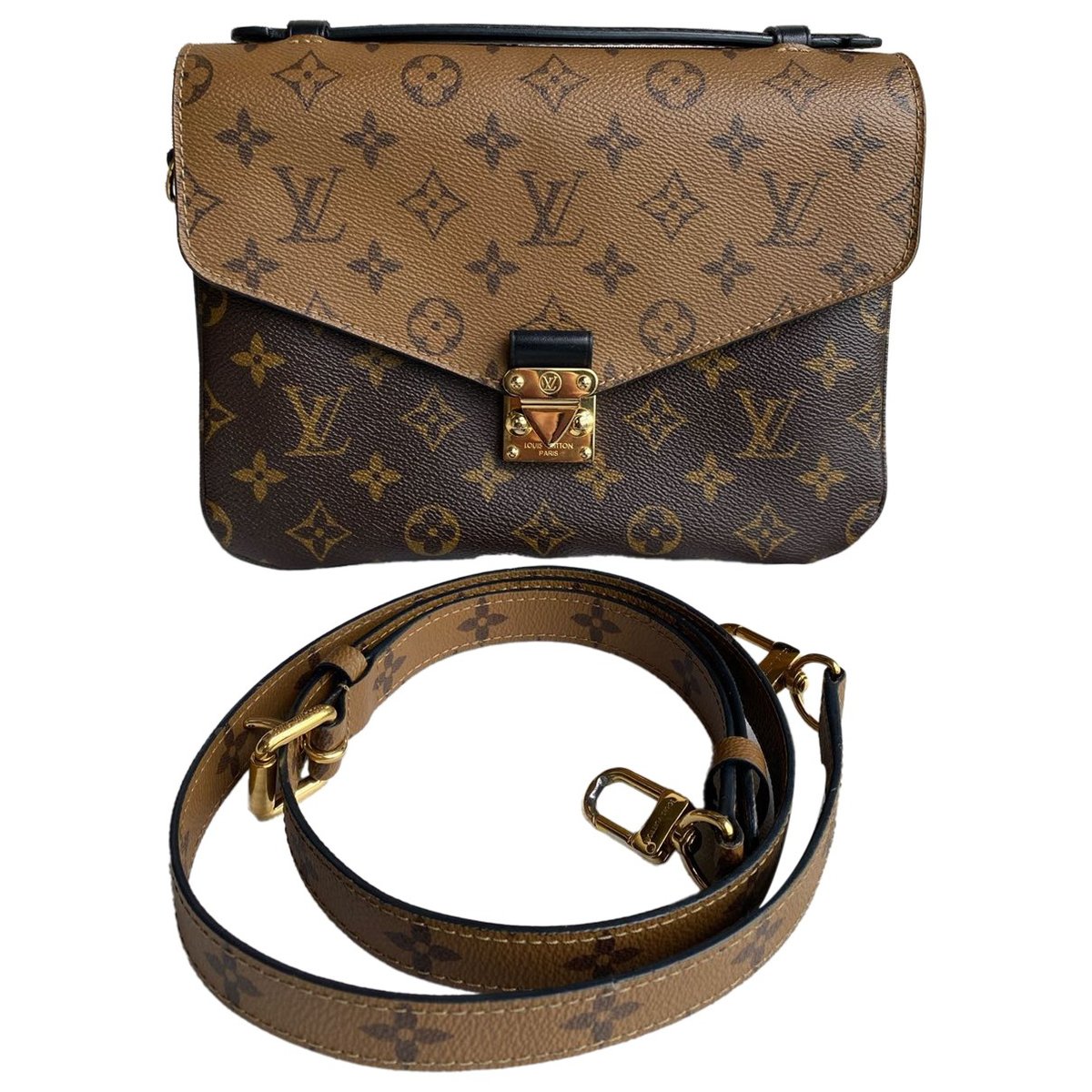 Metis vinyl crossbody bag