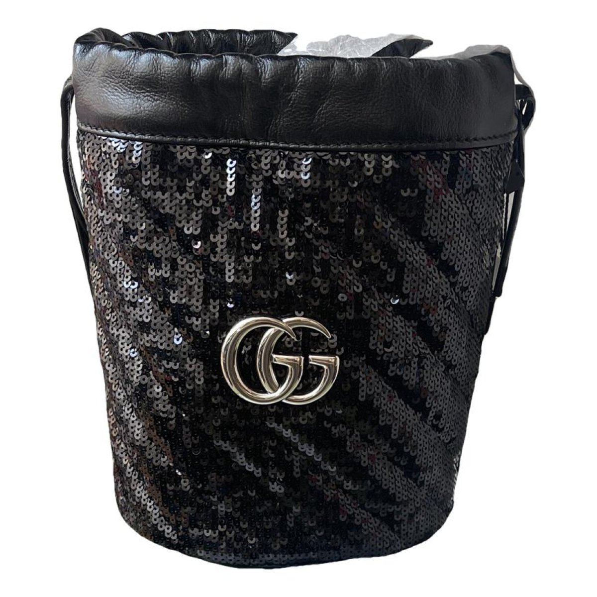 GG Marmont Chain Bucket leather crossbody bag