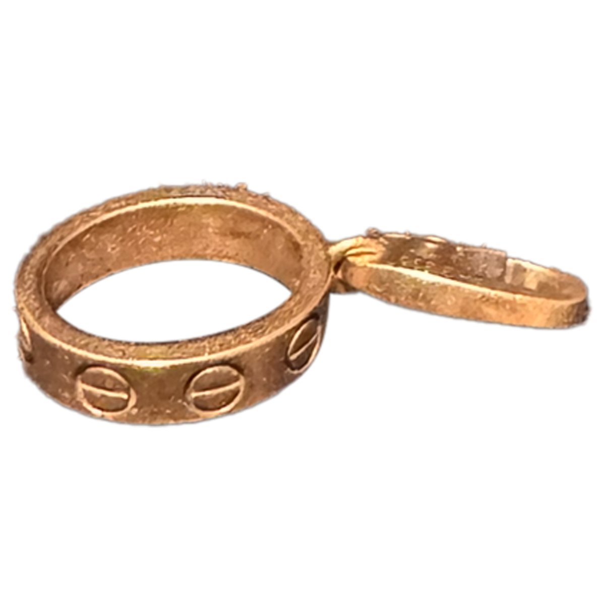 Love yellow gold pendant