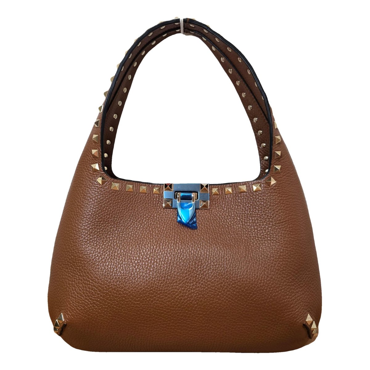 Rockstud Hobo leather handbag