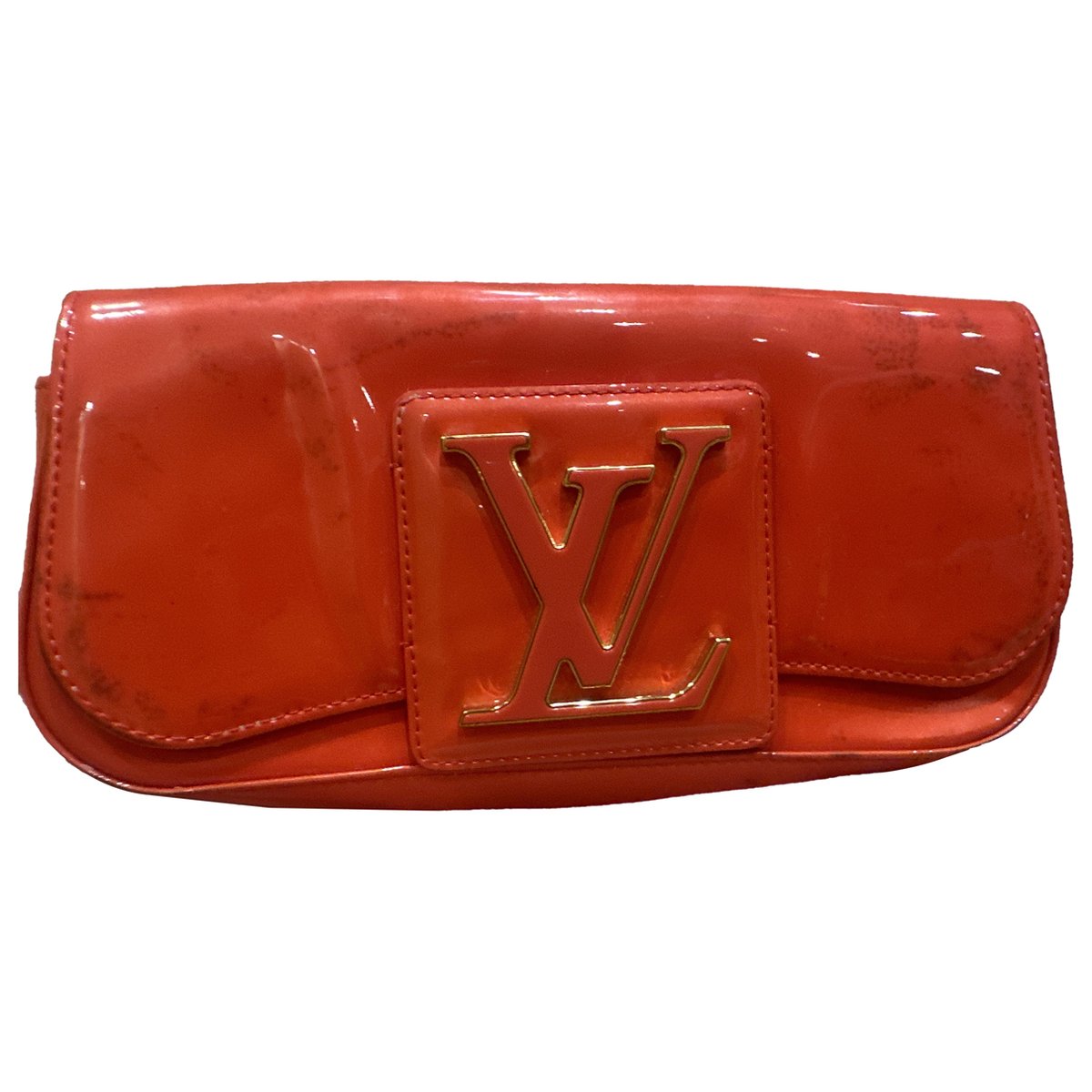 Sobe patent leather clutch bag