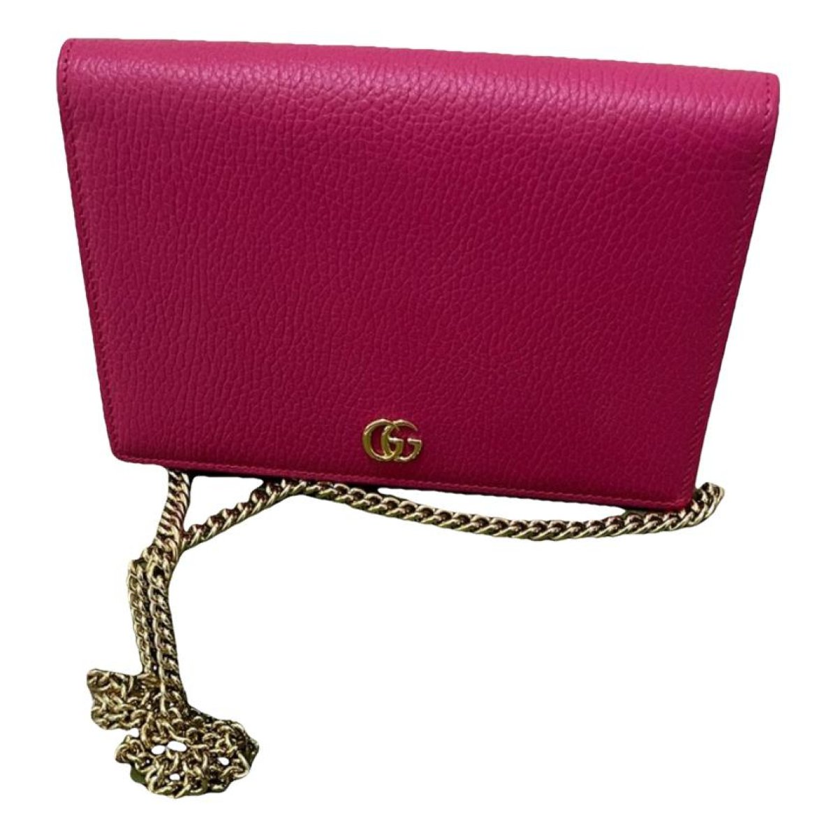 GG Marmont Chain Flap Wallet leather crossbody bag