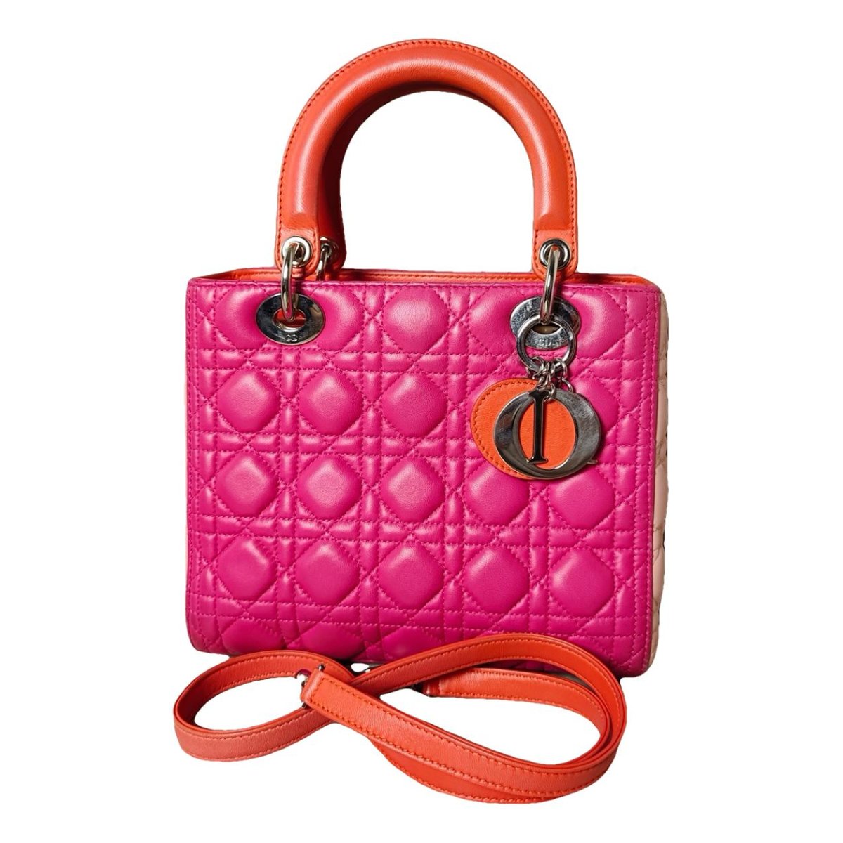 Lady Dior leather crossbody bag