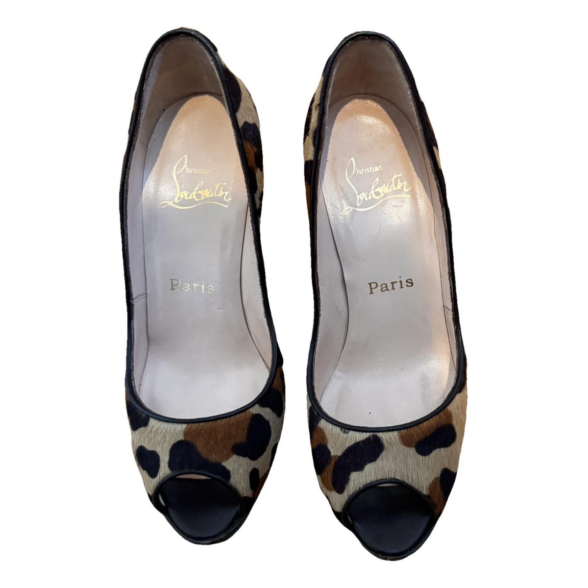 Lady Peep faux fur heels