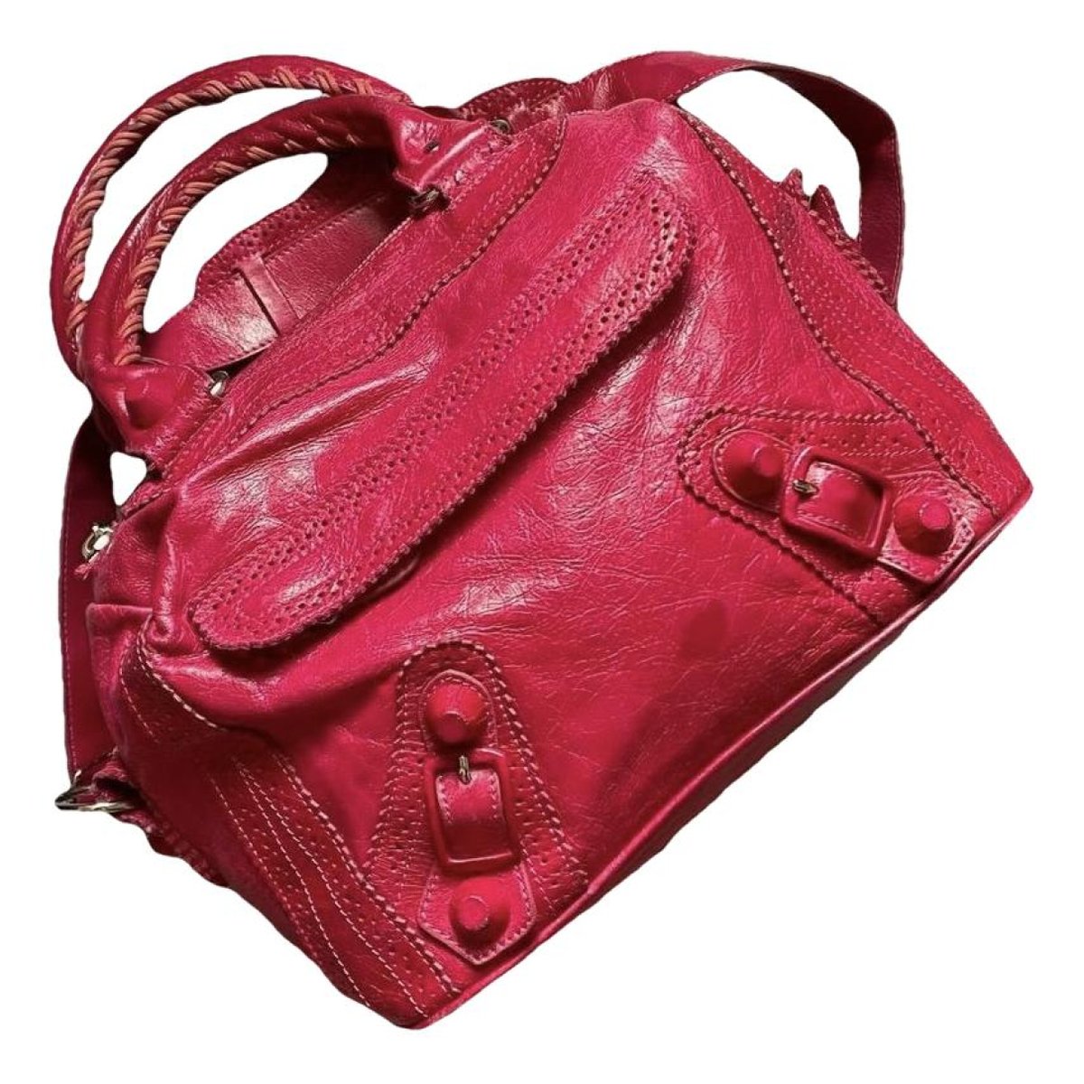 Classic Metalic leather handbag