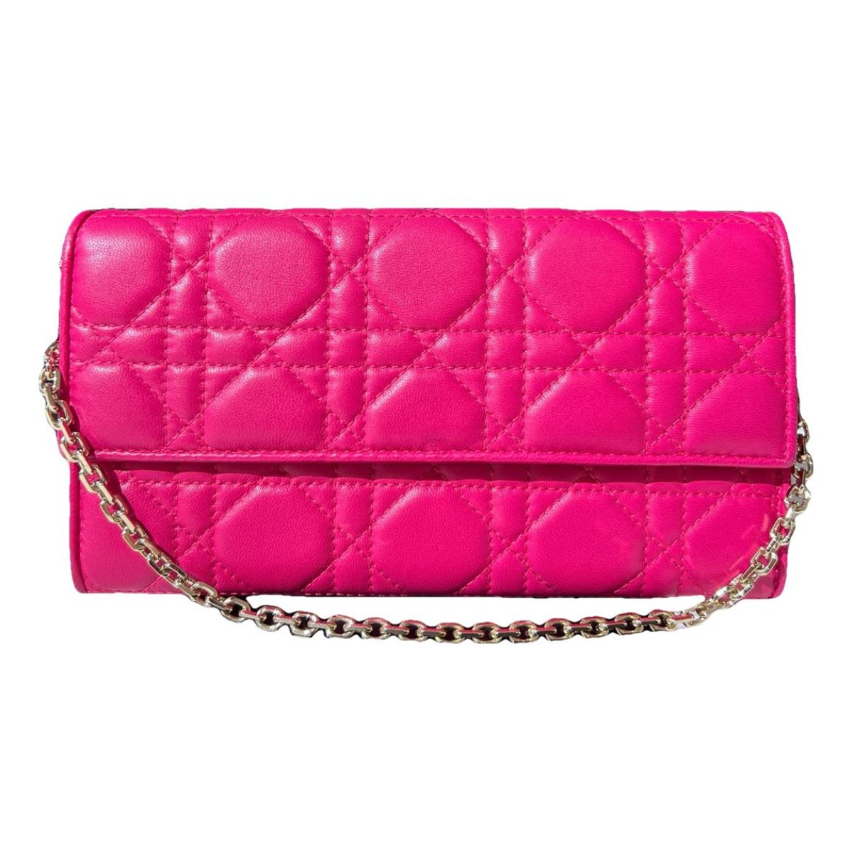 Lady Dior Wallet On Chain leather crossbody bag