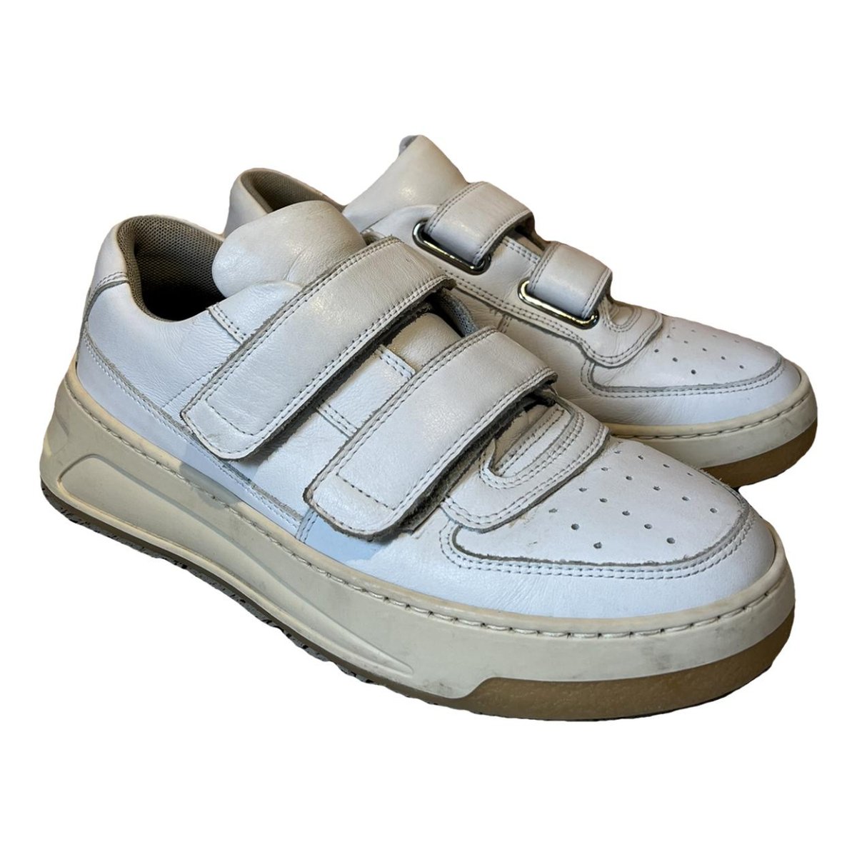 Steffey leather trainers
