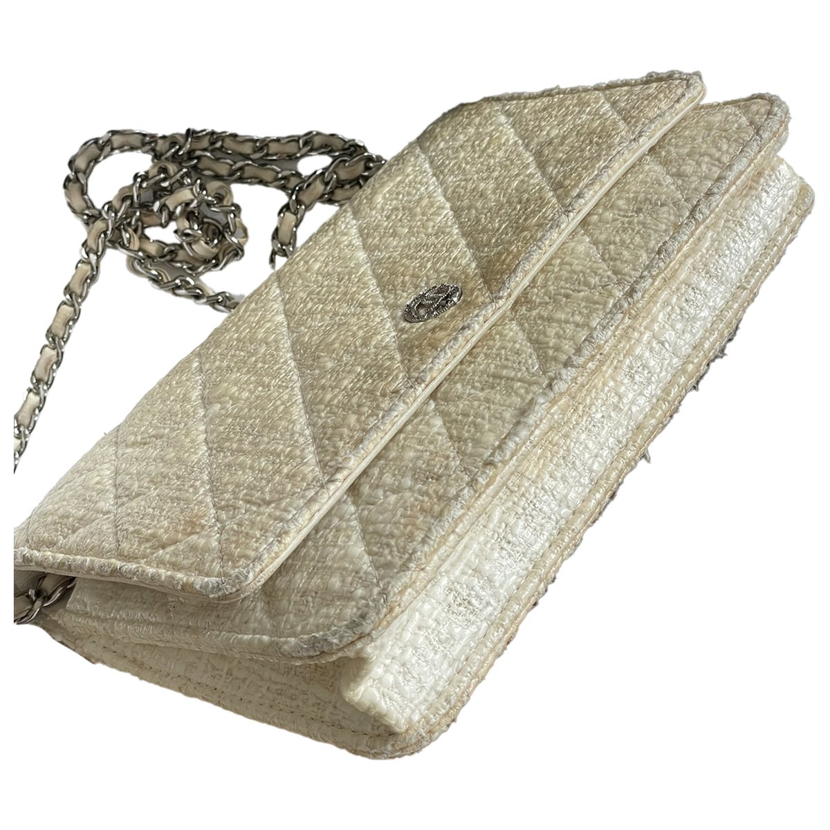Wallet On Chain Timeless/Classique tweed crossbody bag
