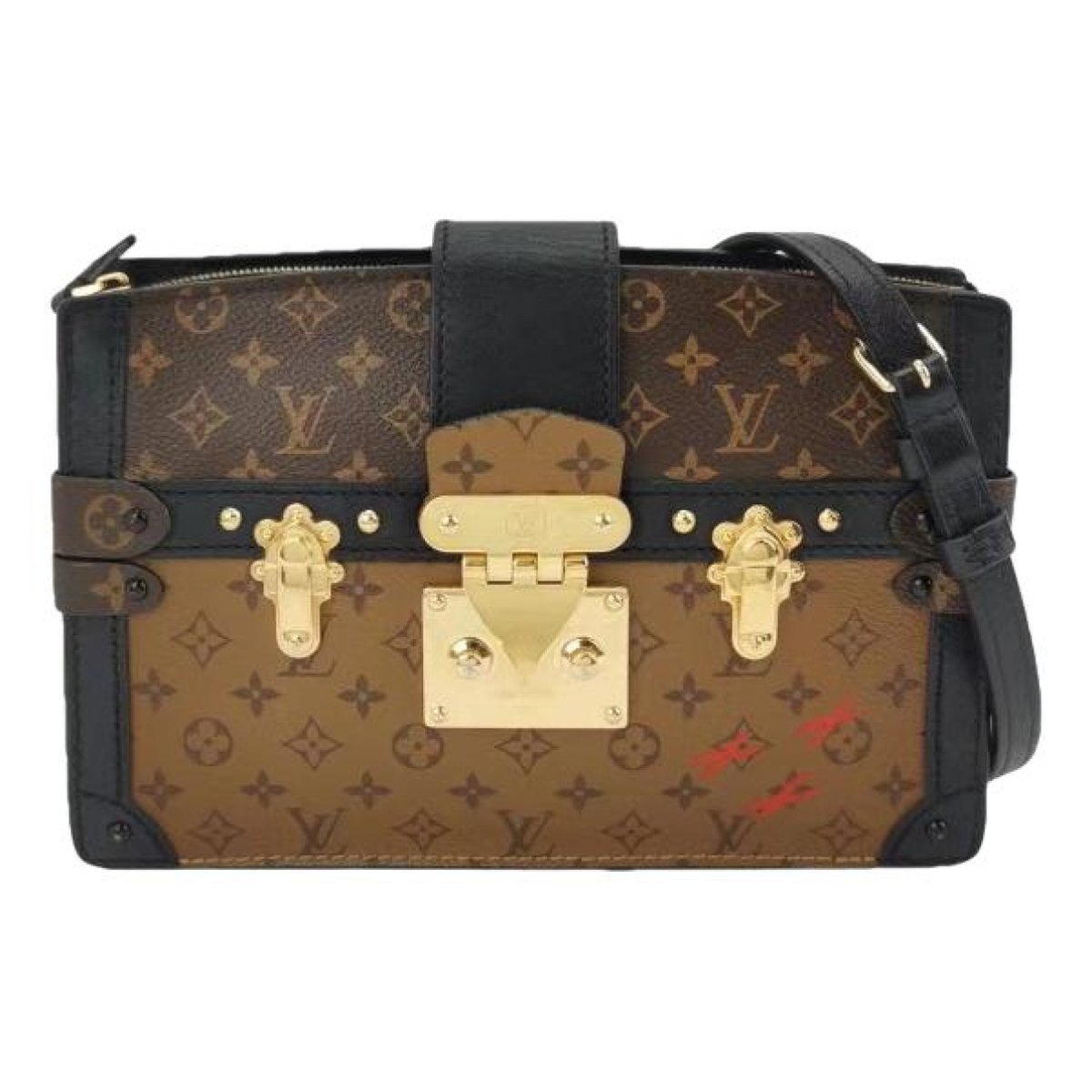 Pochette Trunk leather handbag