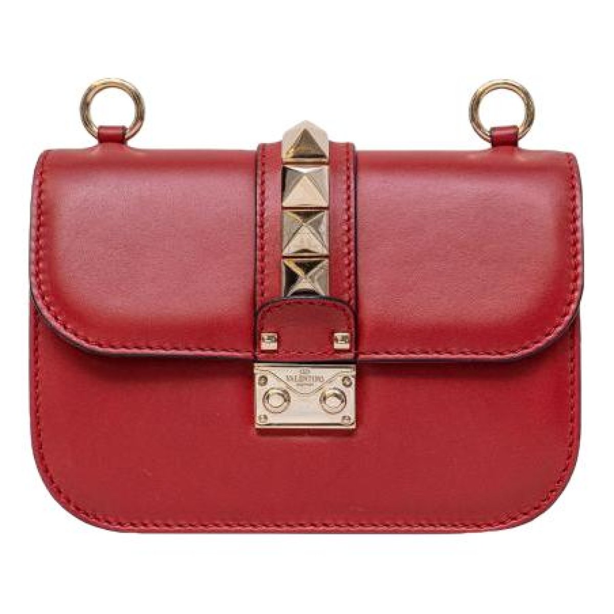 Glam Lock leather crossbody bag