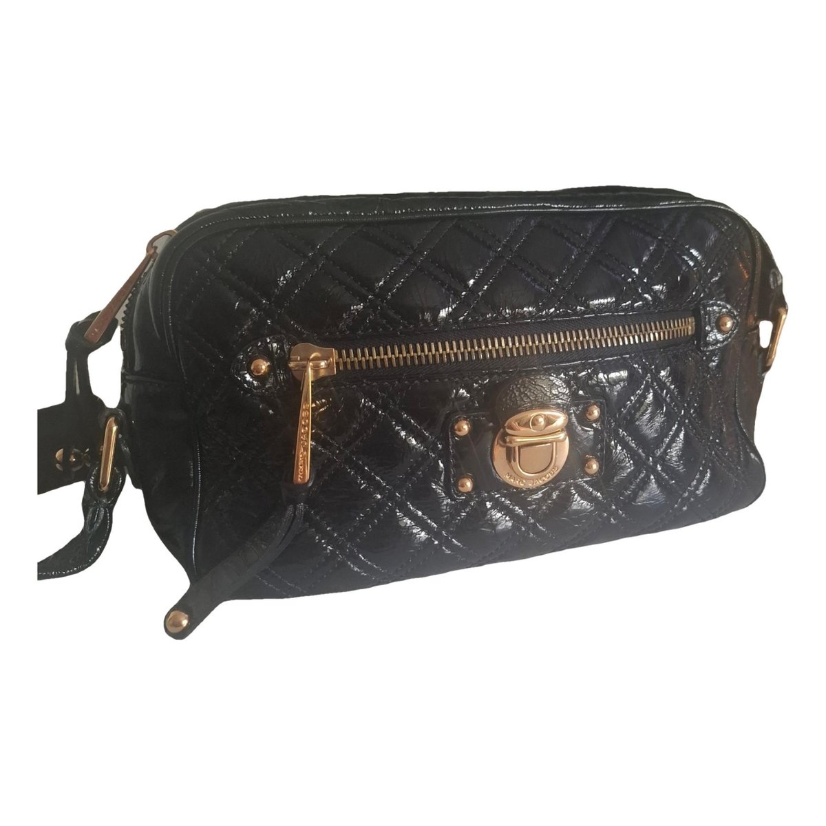 Single patent leather handbag
