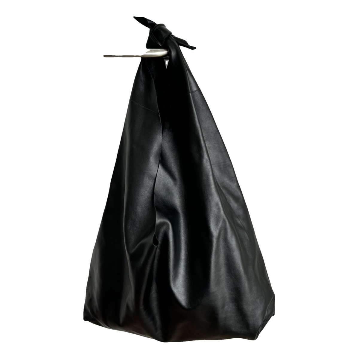 Bindle leather handbag