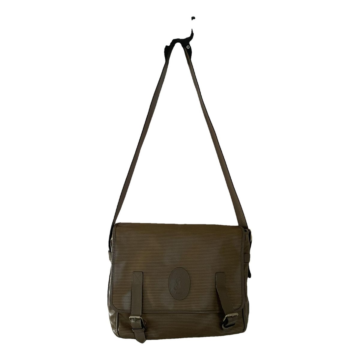 Messenger leather backpack