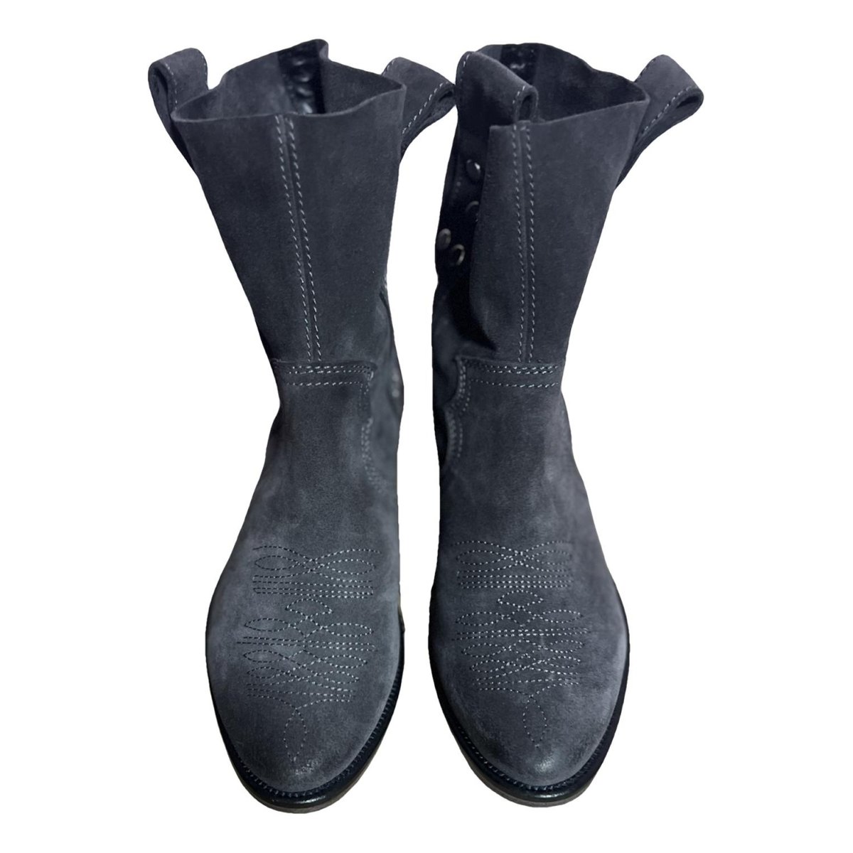 Teddy leather cowboy boots