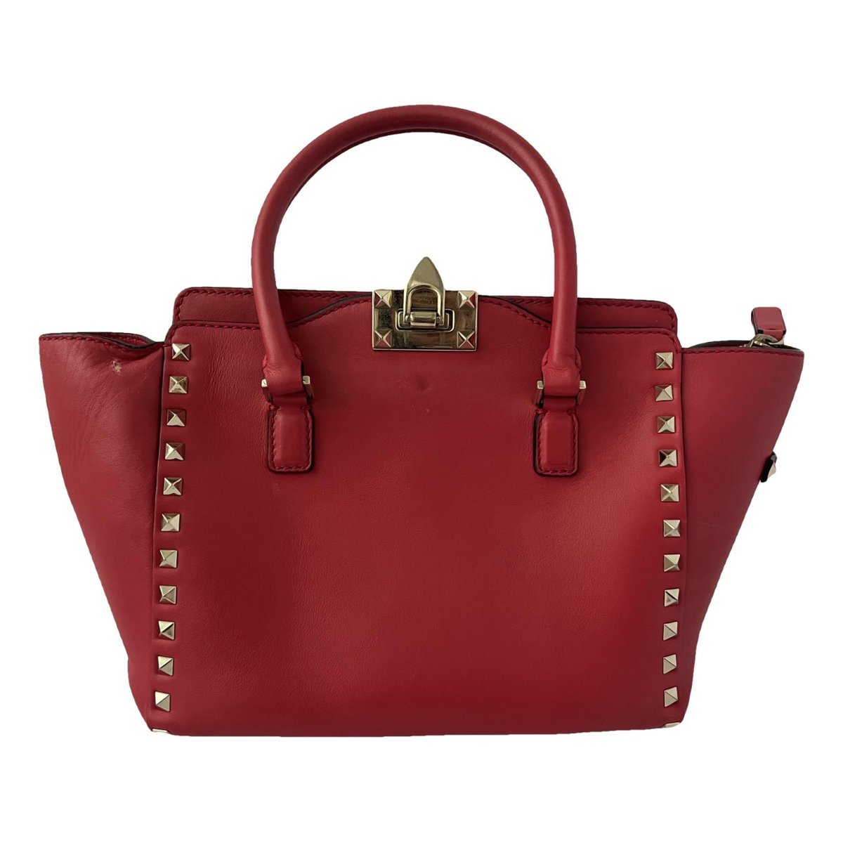 Rockstud leather handbag