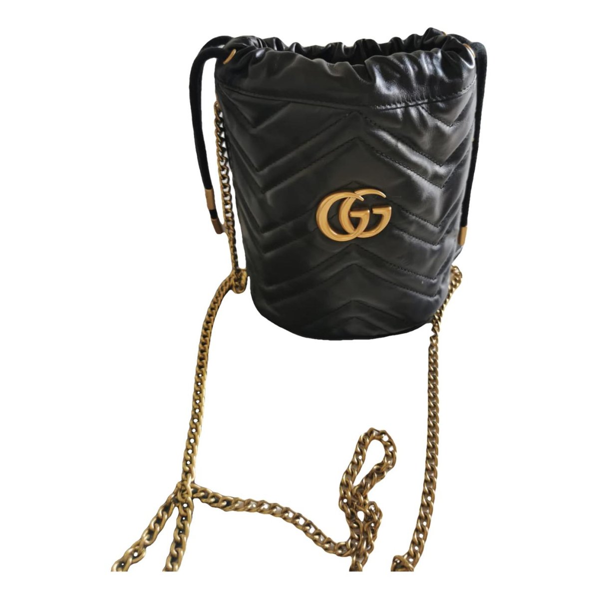 GG Marmont Chain Bucket leather crossbody bag