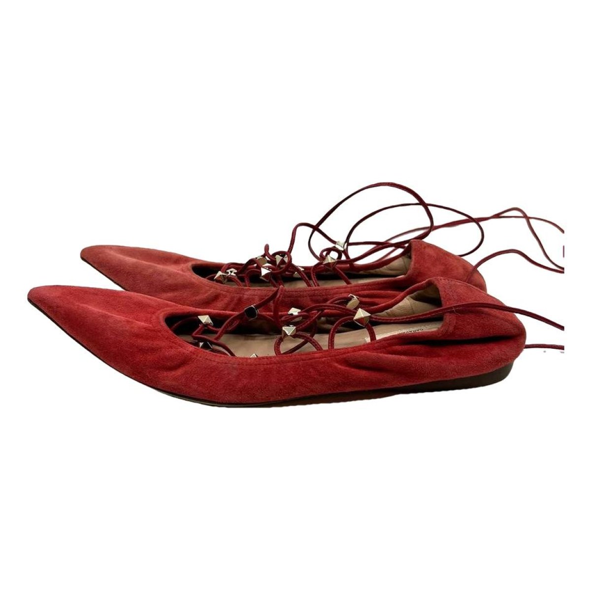 Rockstud ballet flats