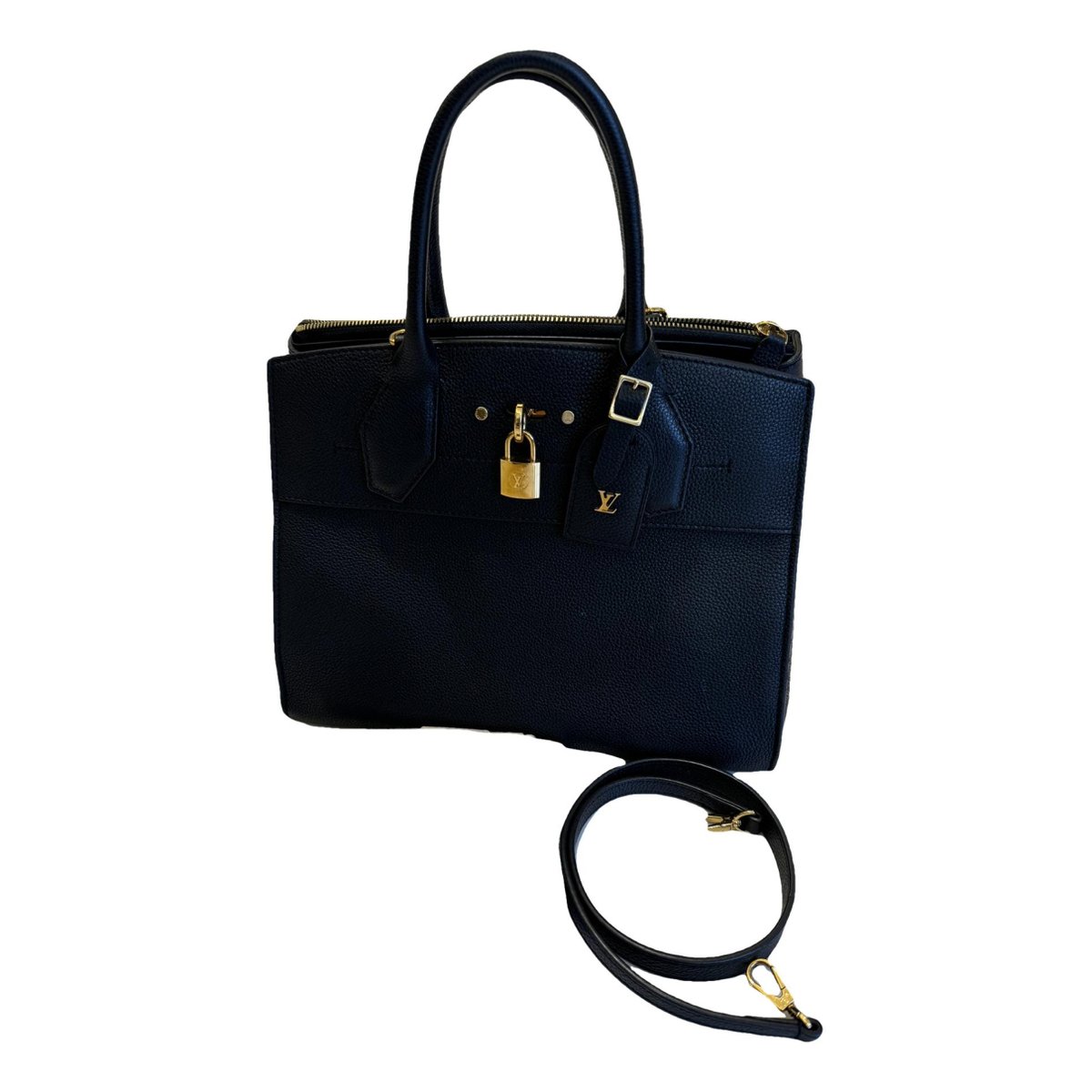 City Steamer patent leather handbag