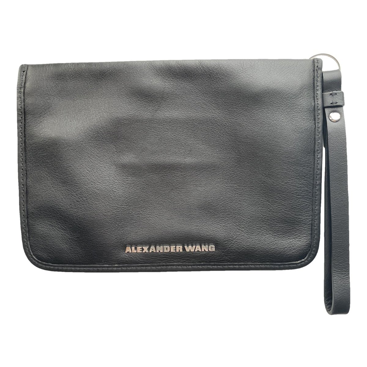 Leather clutch bag