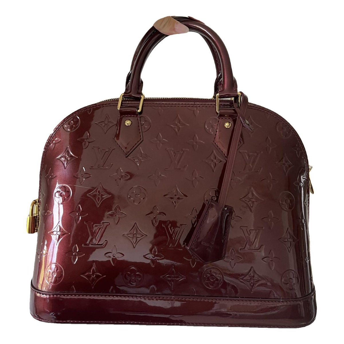 Alma patent leather handbag