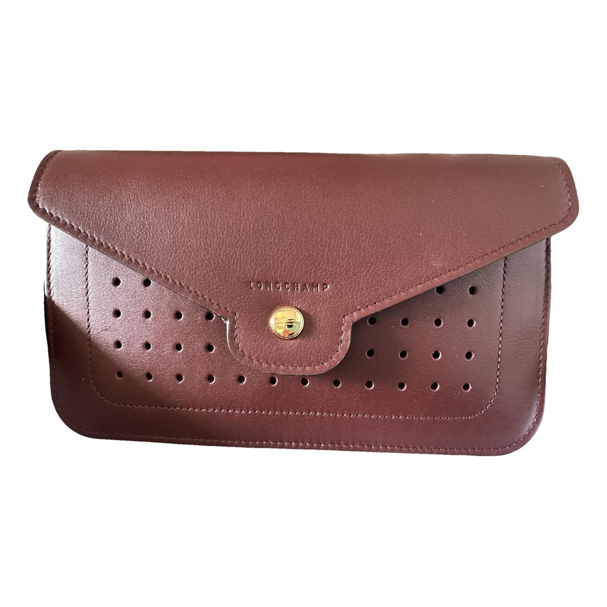 Mademoiselle leather clutch bag