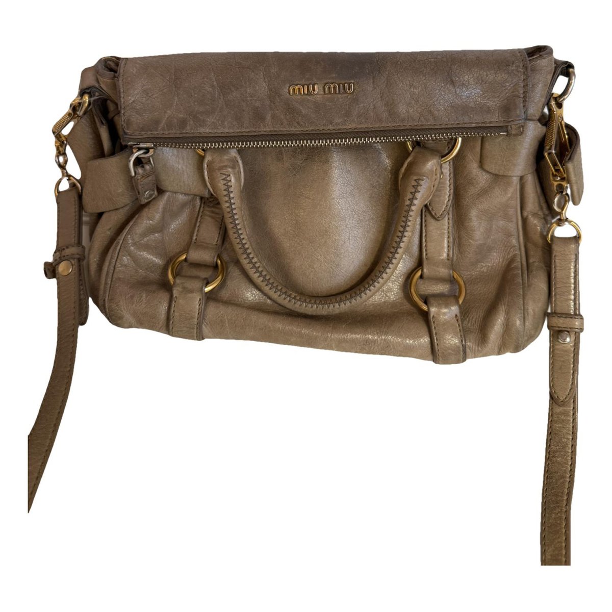 Bow bag leather handbag