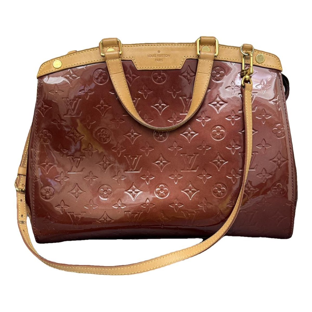 Bréa patent leather handbag