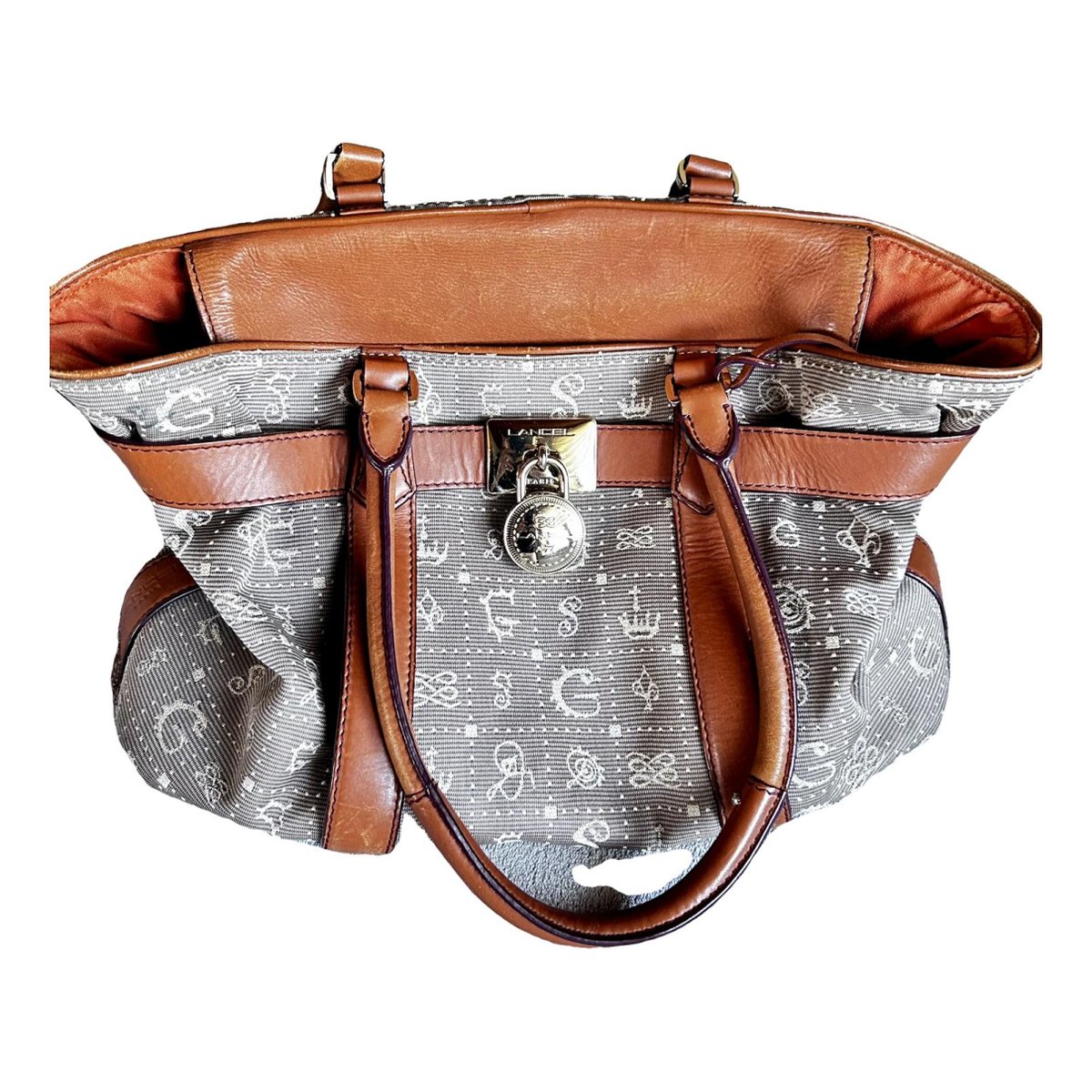 Daligramme leather handbag