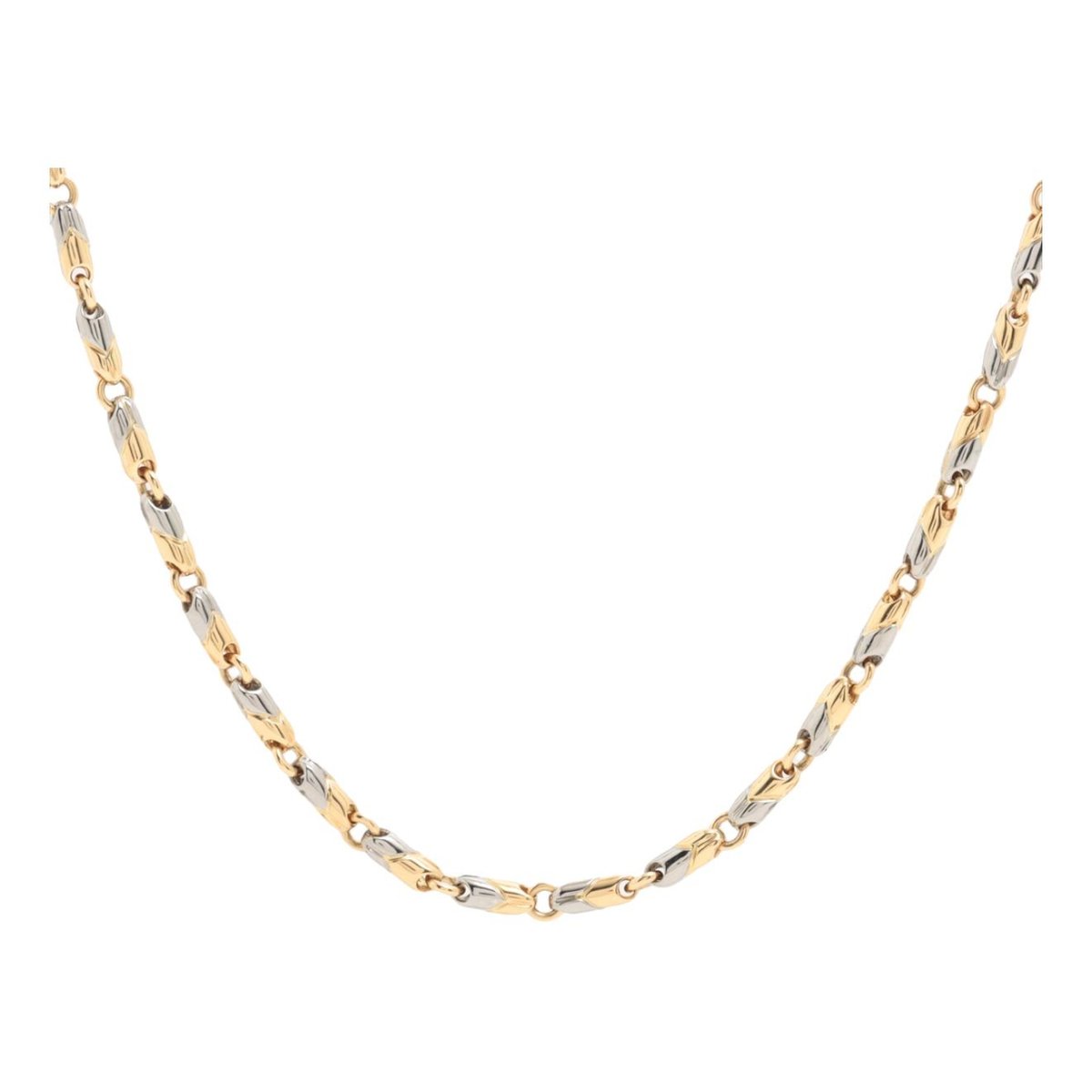 Doppio yellow gold necklace