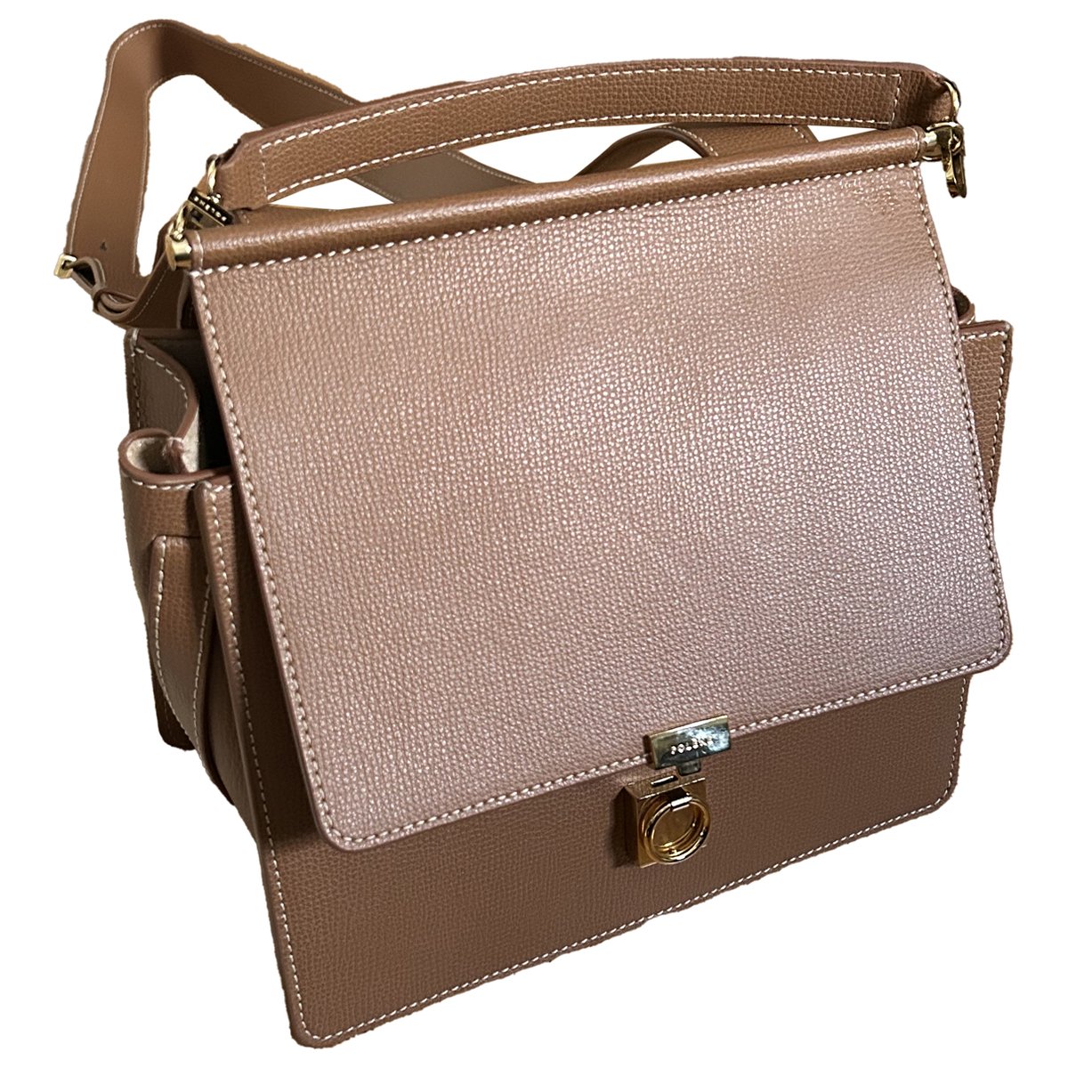 Numéro Sept leather crossbody bag
