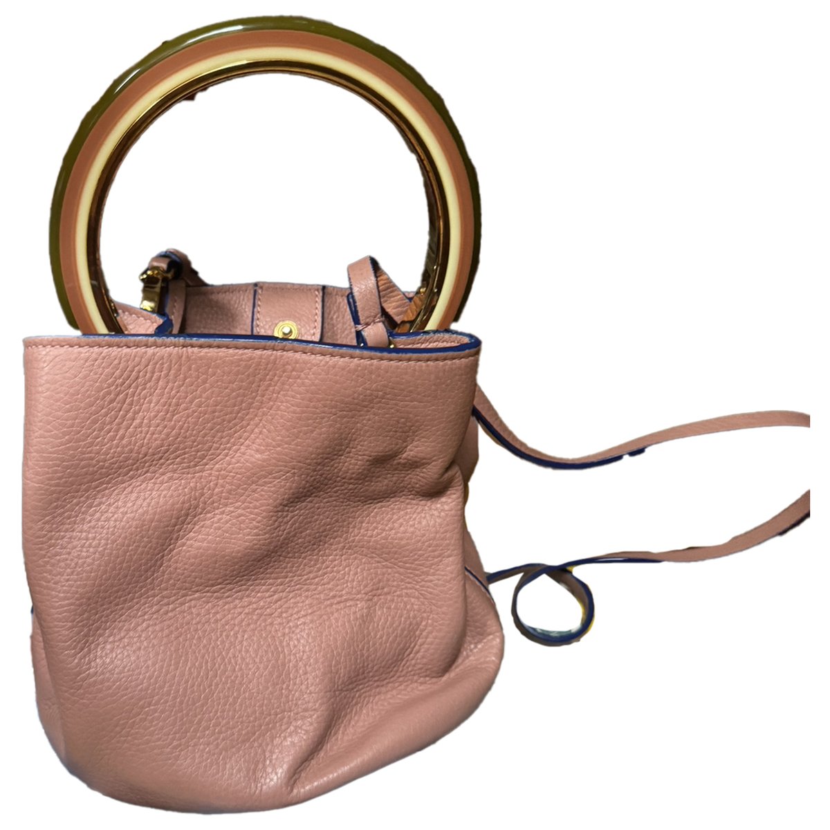 Pannier leather handbag