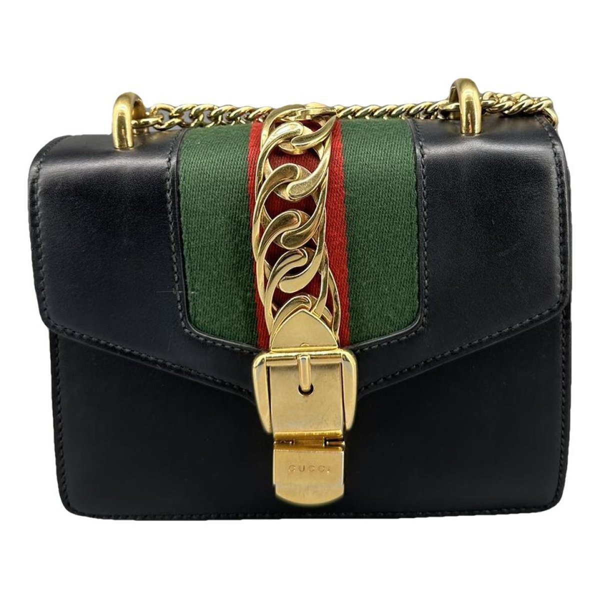 Sylvie Flap Chain leather crossbody bag