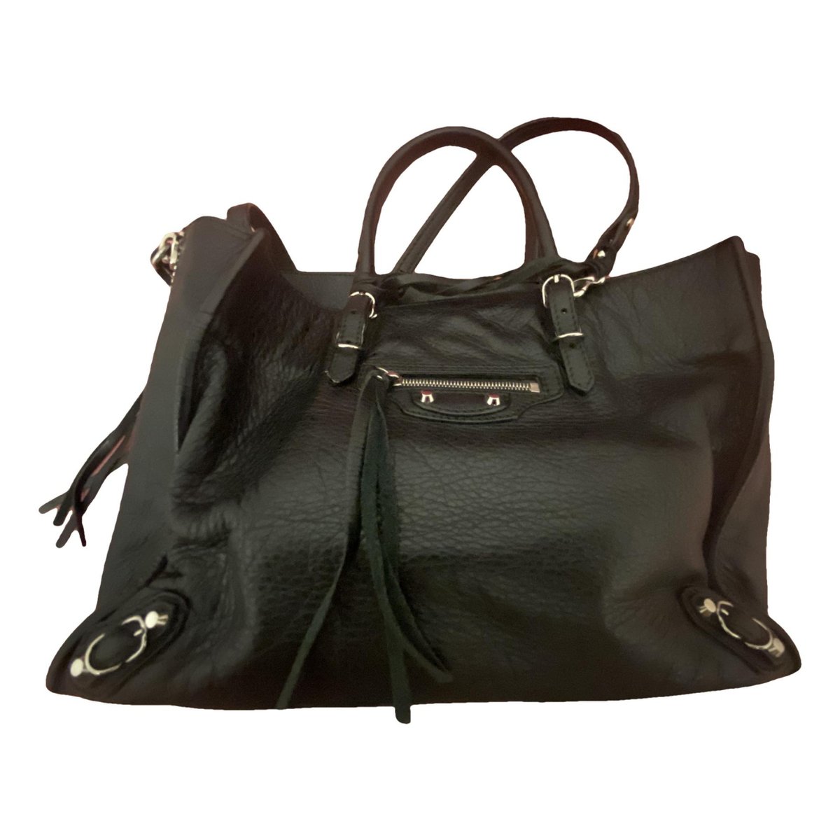 Papier leather handbag
