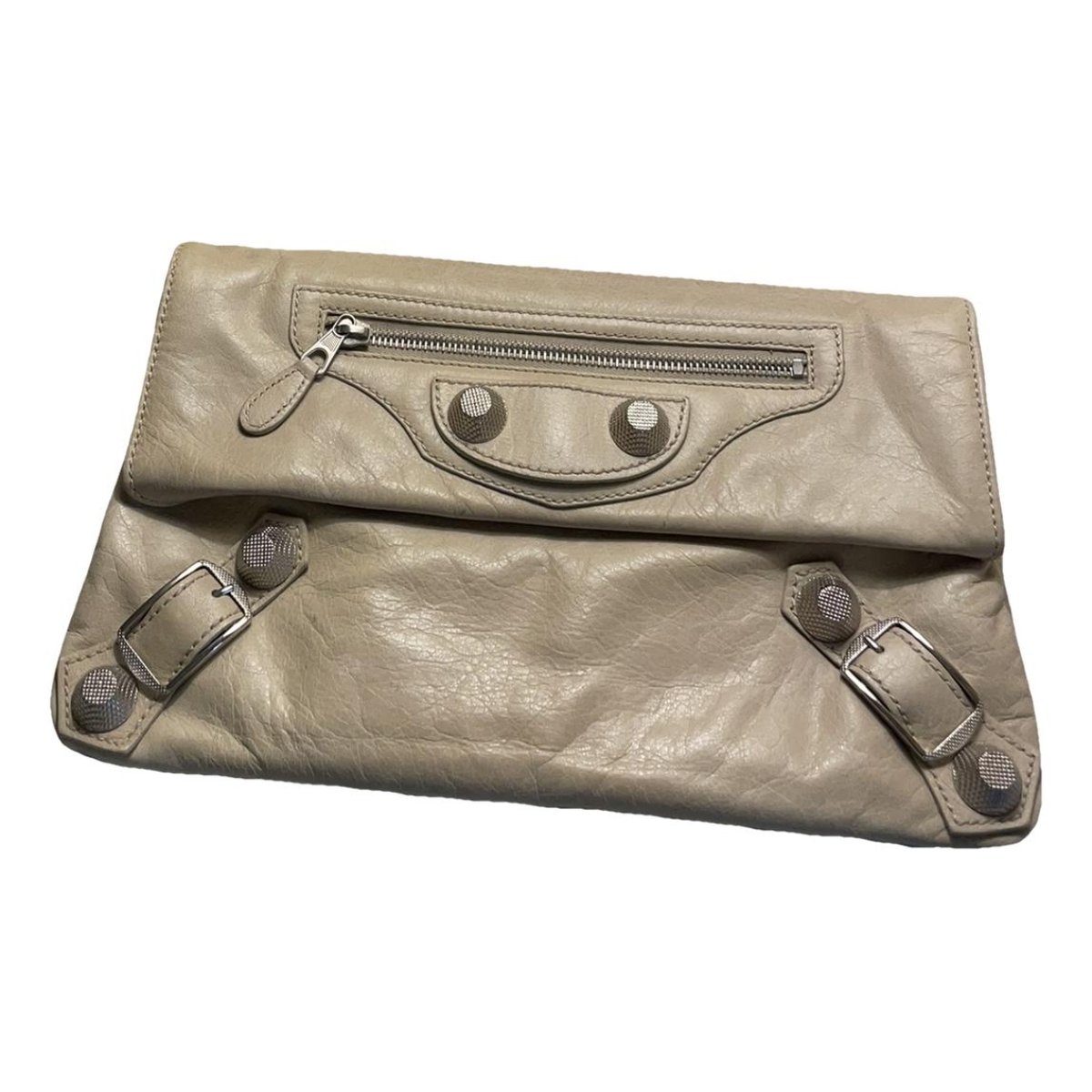 Envelop leather clutch bag
