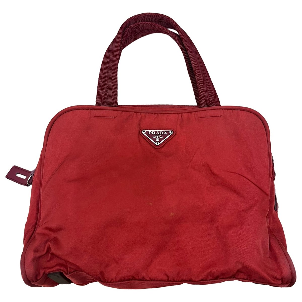 Pyramid cloth handbag