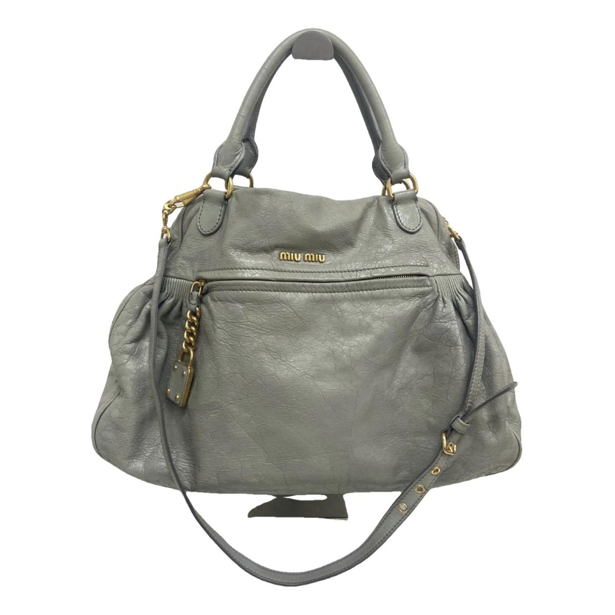 Bow bag leather handbag