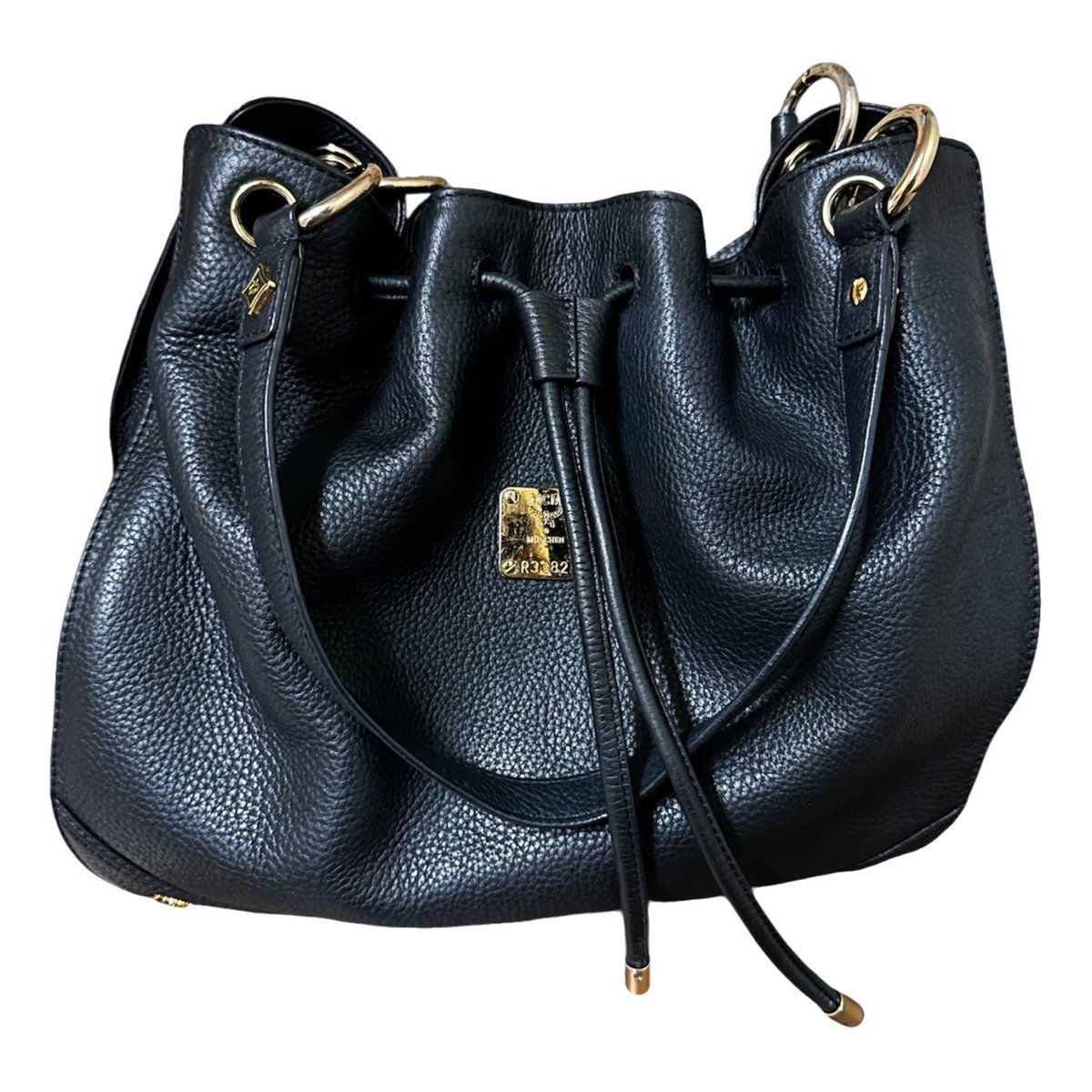 Heritage Drawstring leather handbag