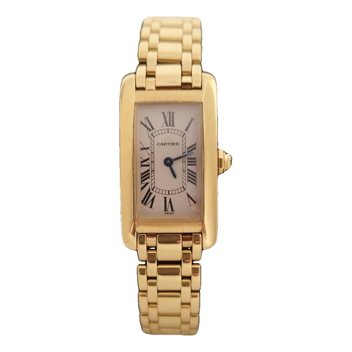 Tank Américaine yellow gold watch