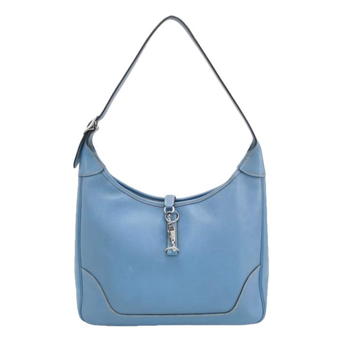 Trim leather handbag