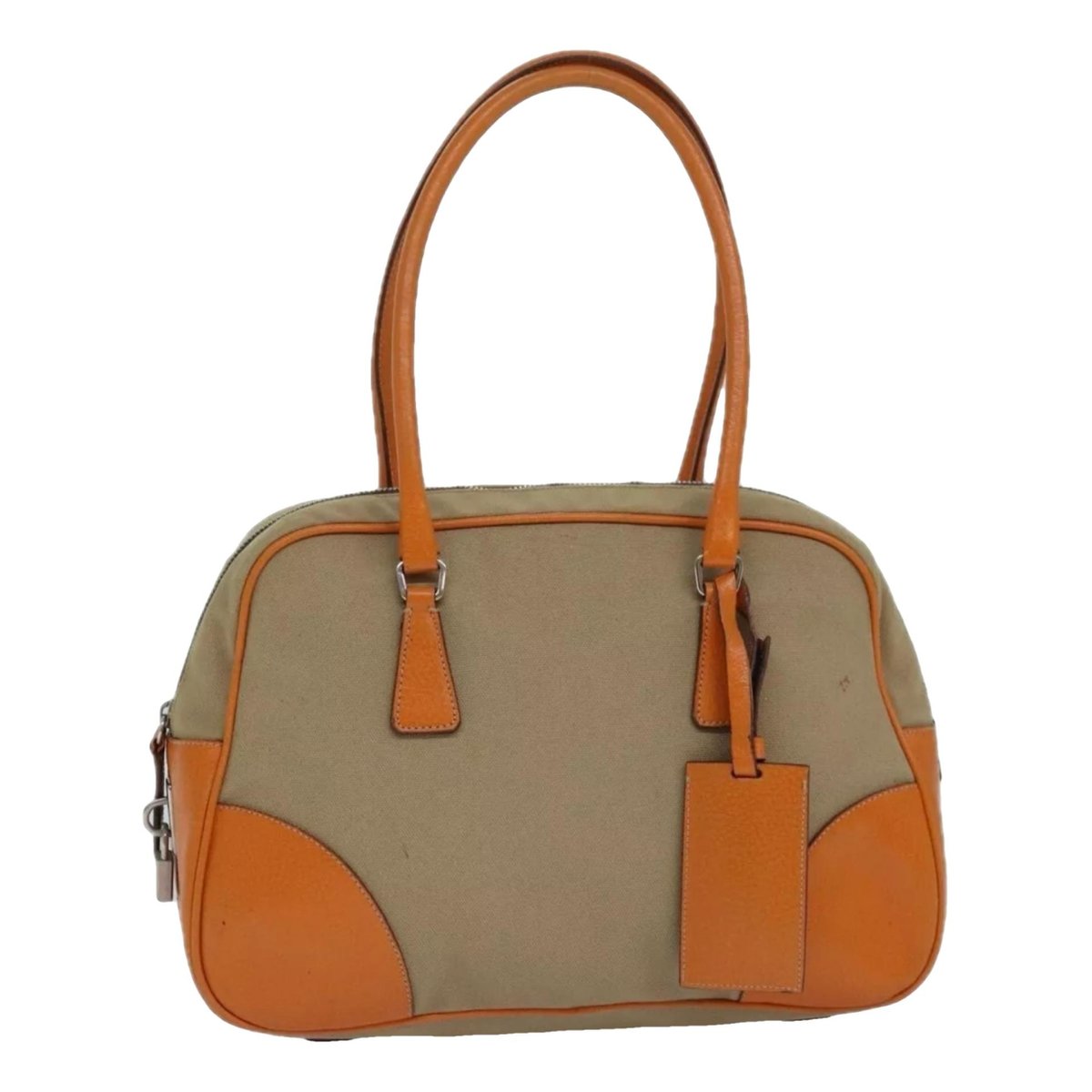 Bowling linen handbag