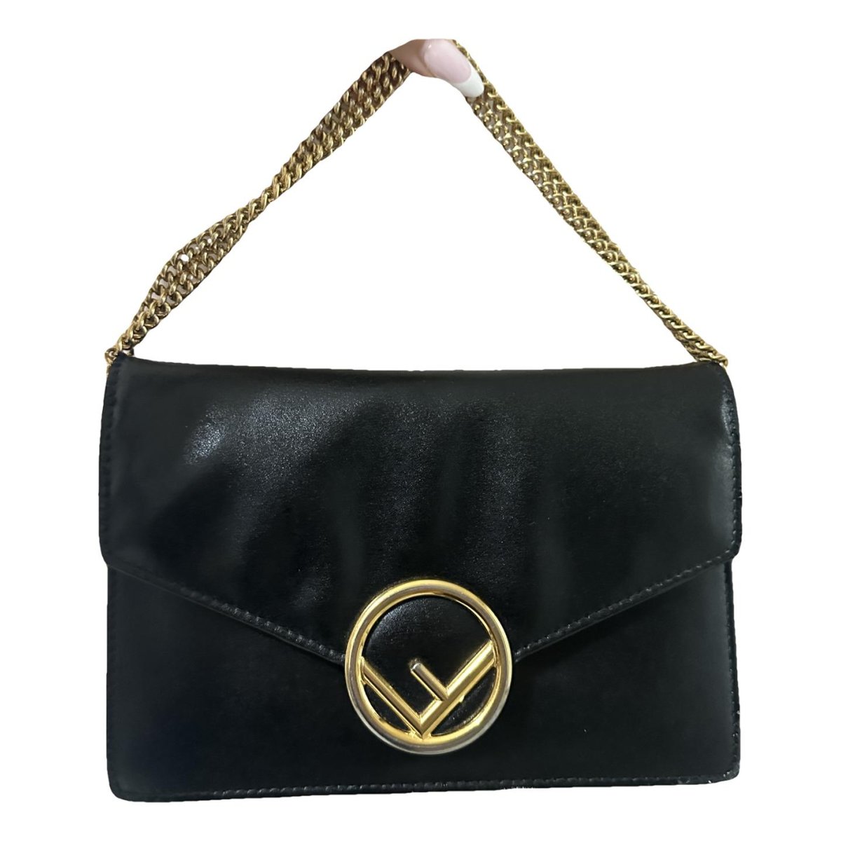 Kan I Logo leather handbag