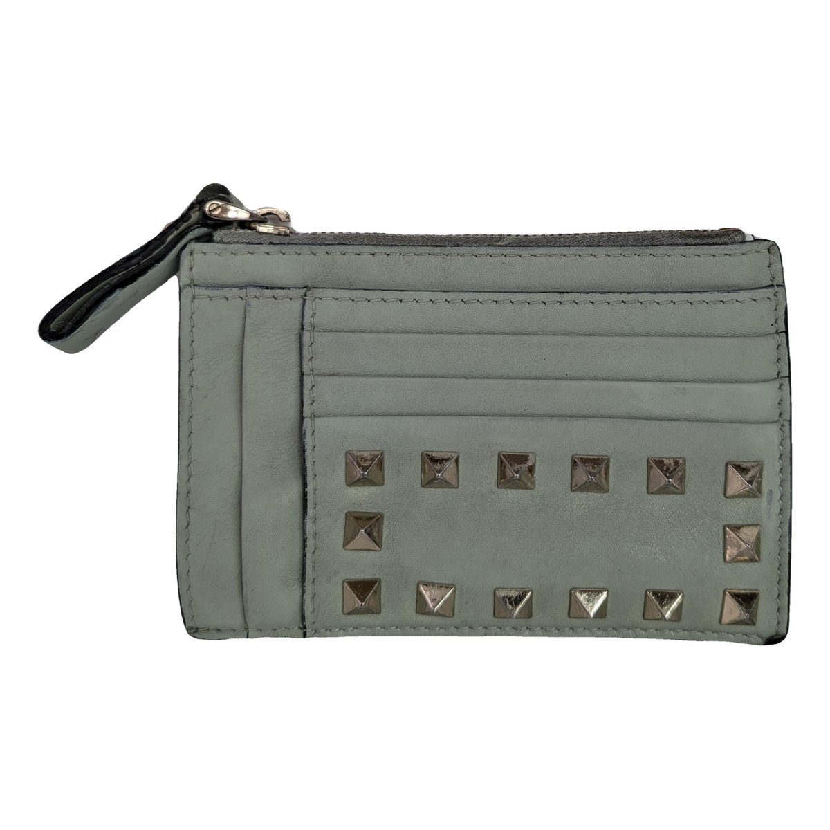 Rockstud leather wallet
