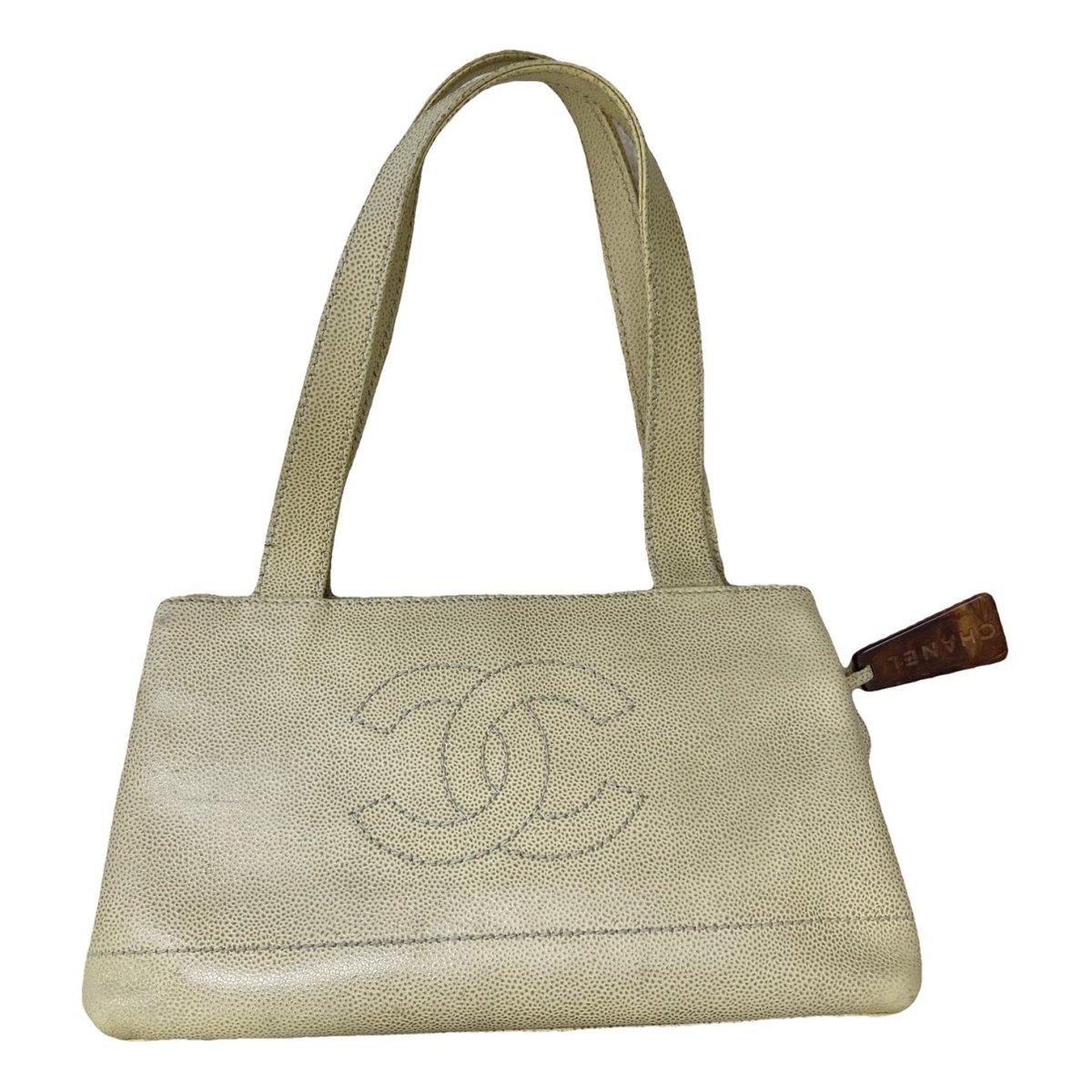 Vintage CC Chain leather tote