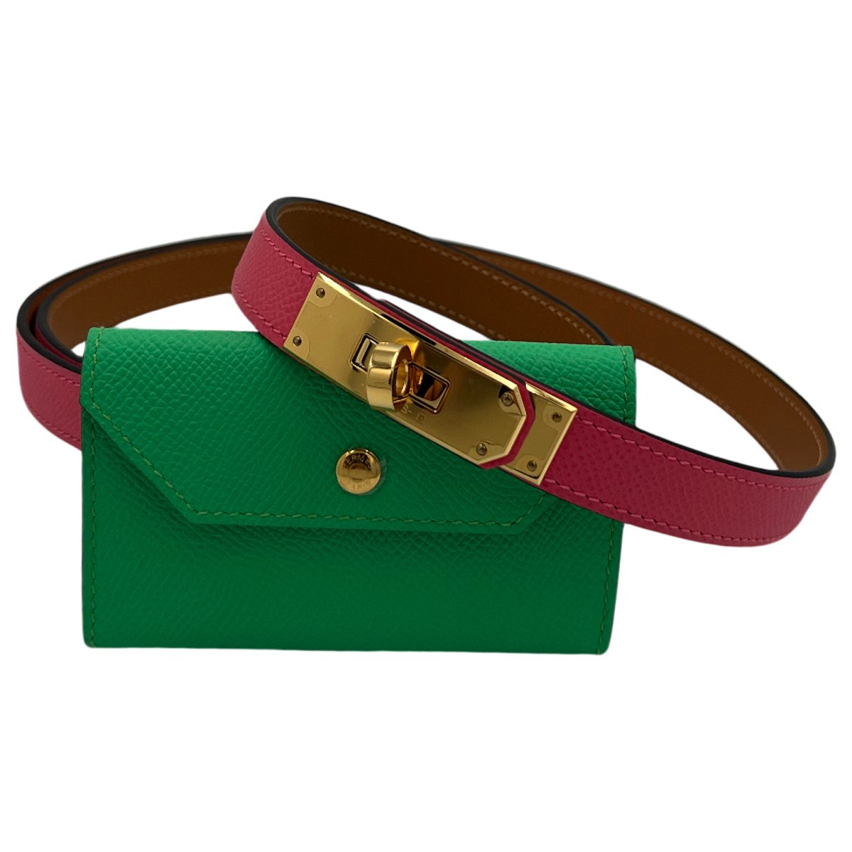 Kelly Pocket leather belt