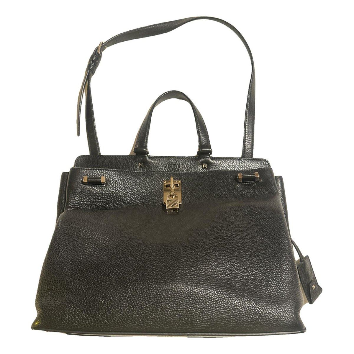 JoyLock leather tote