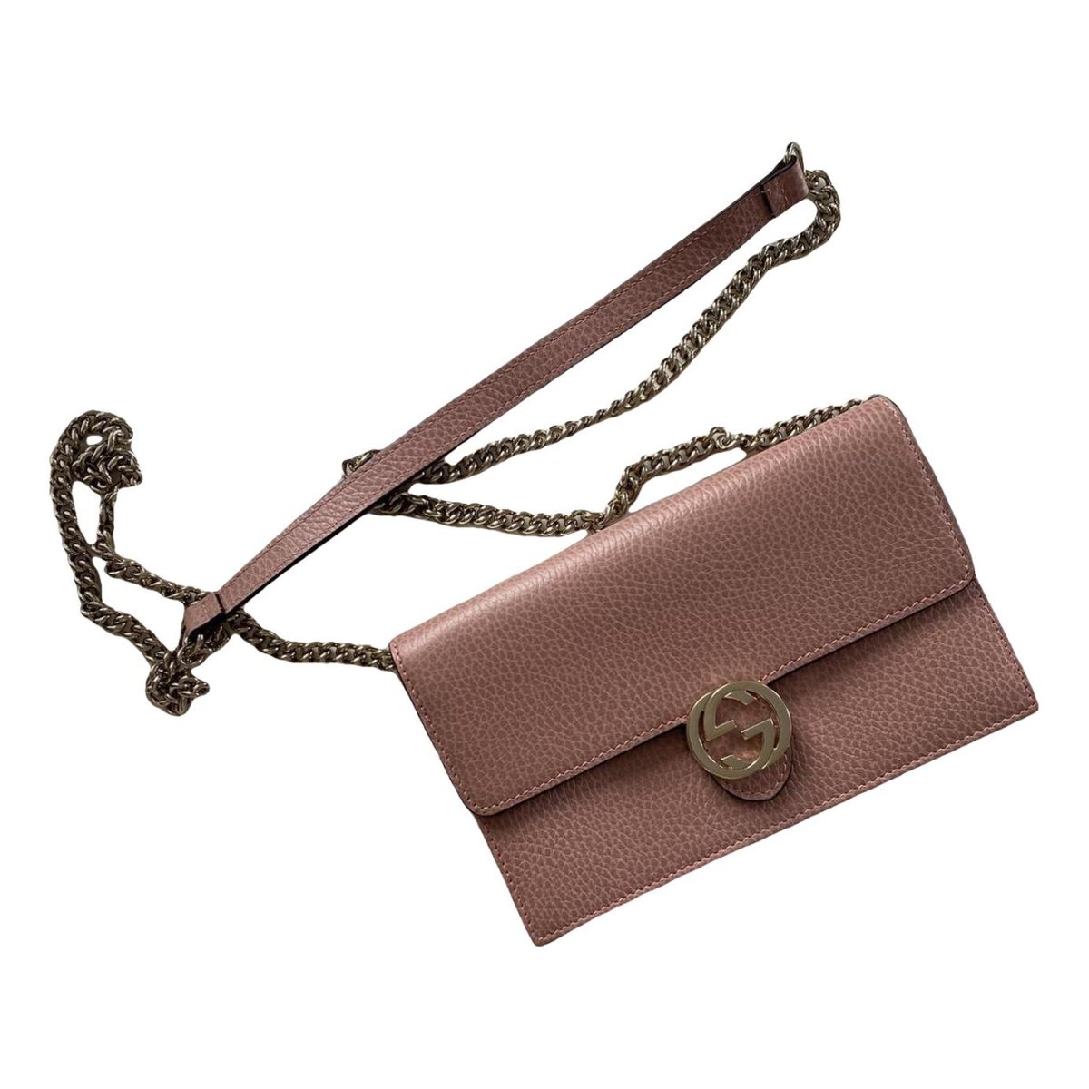 GG Marmont Chain Flap Wallet leather crossbody bag