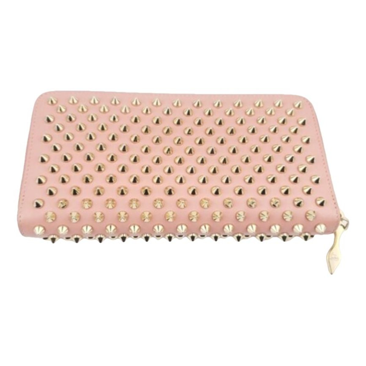 Loubiposh leather clutch bag
