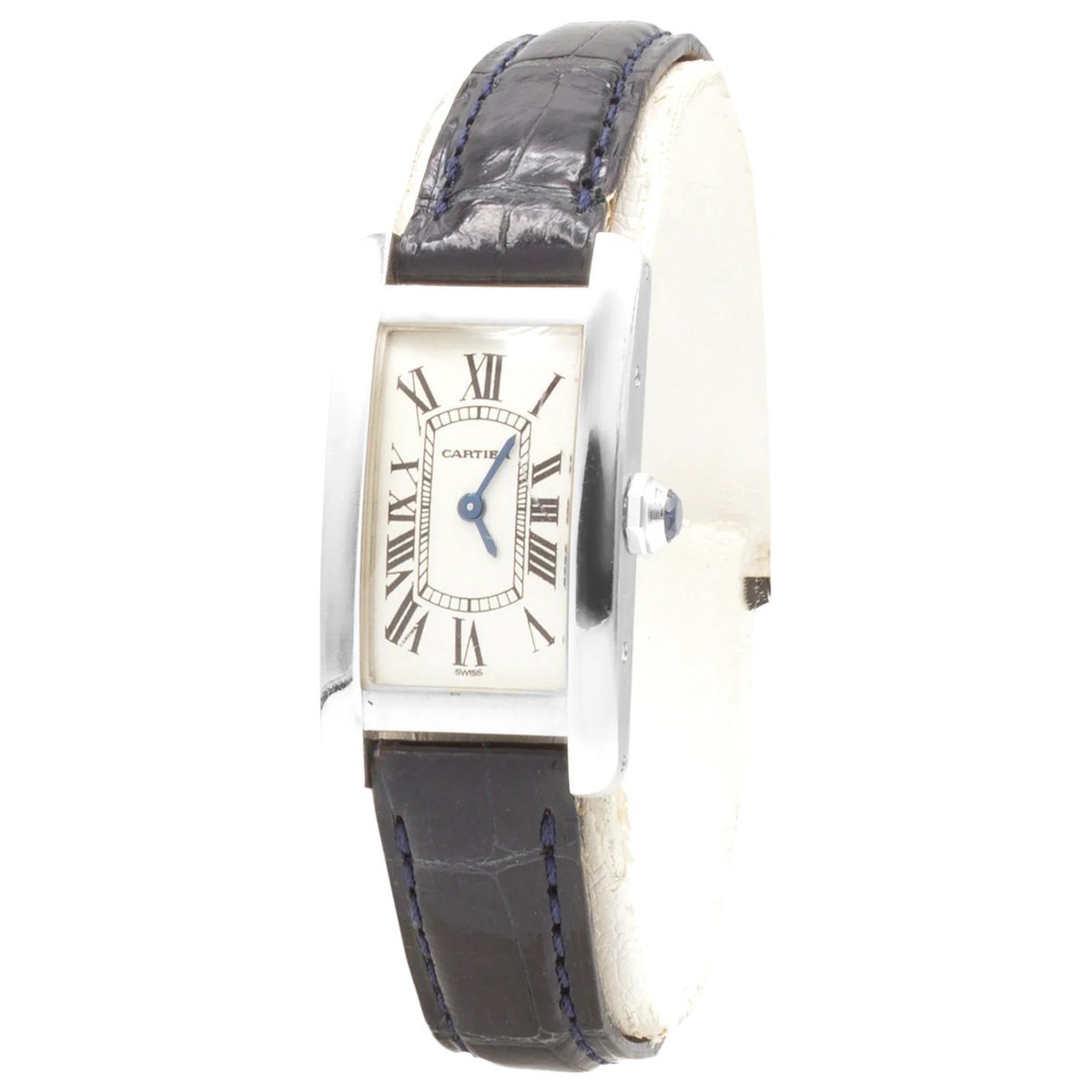 Tank Américaine white gold watch
